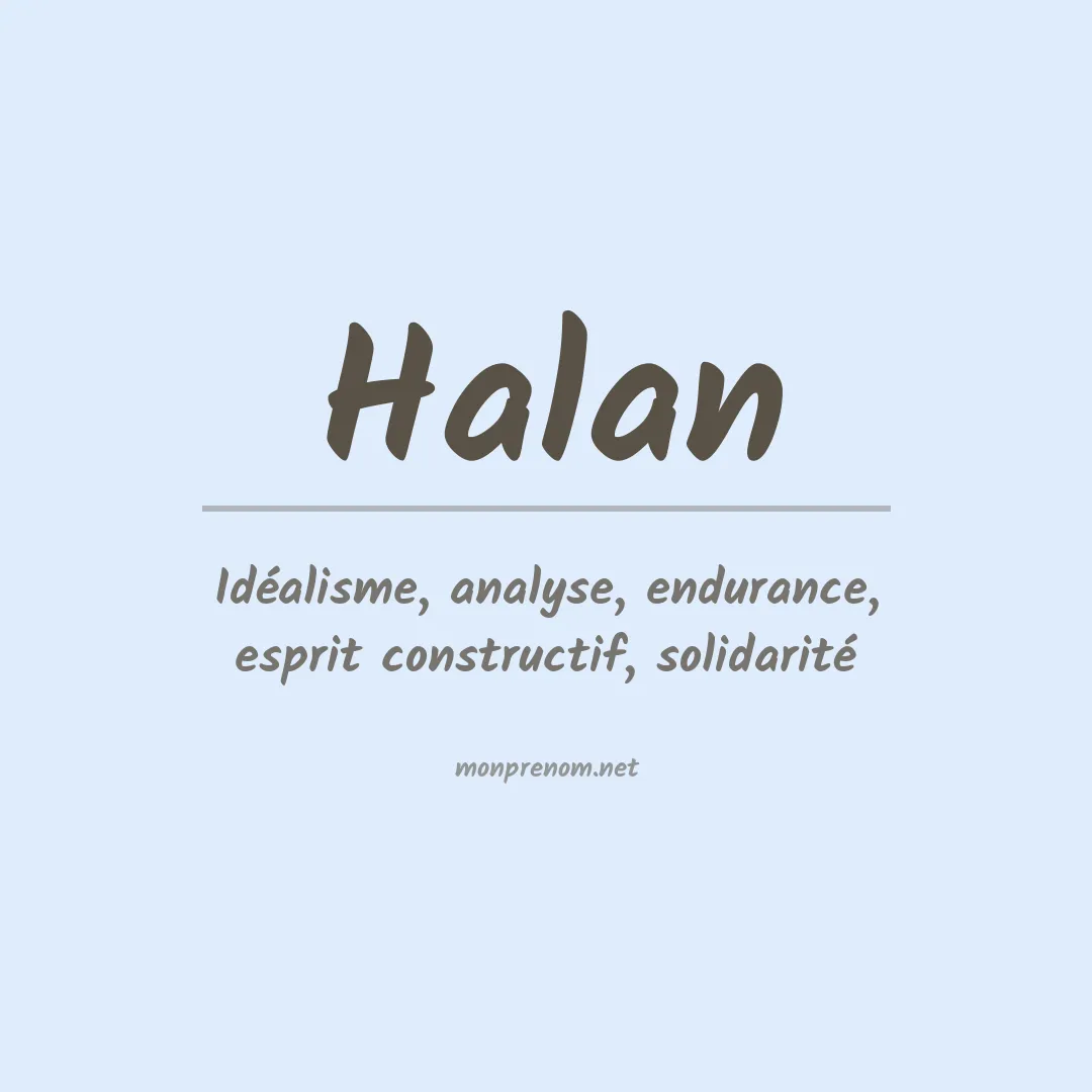 Prénom Halan