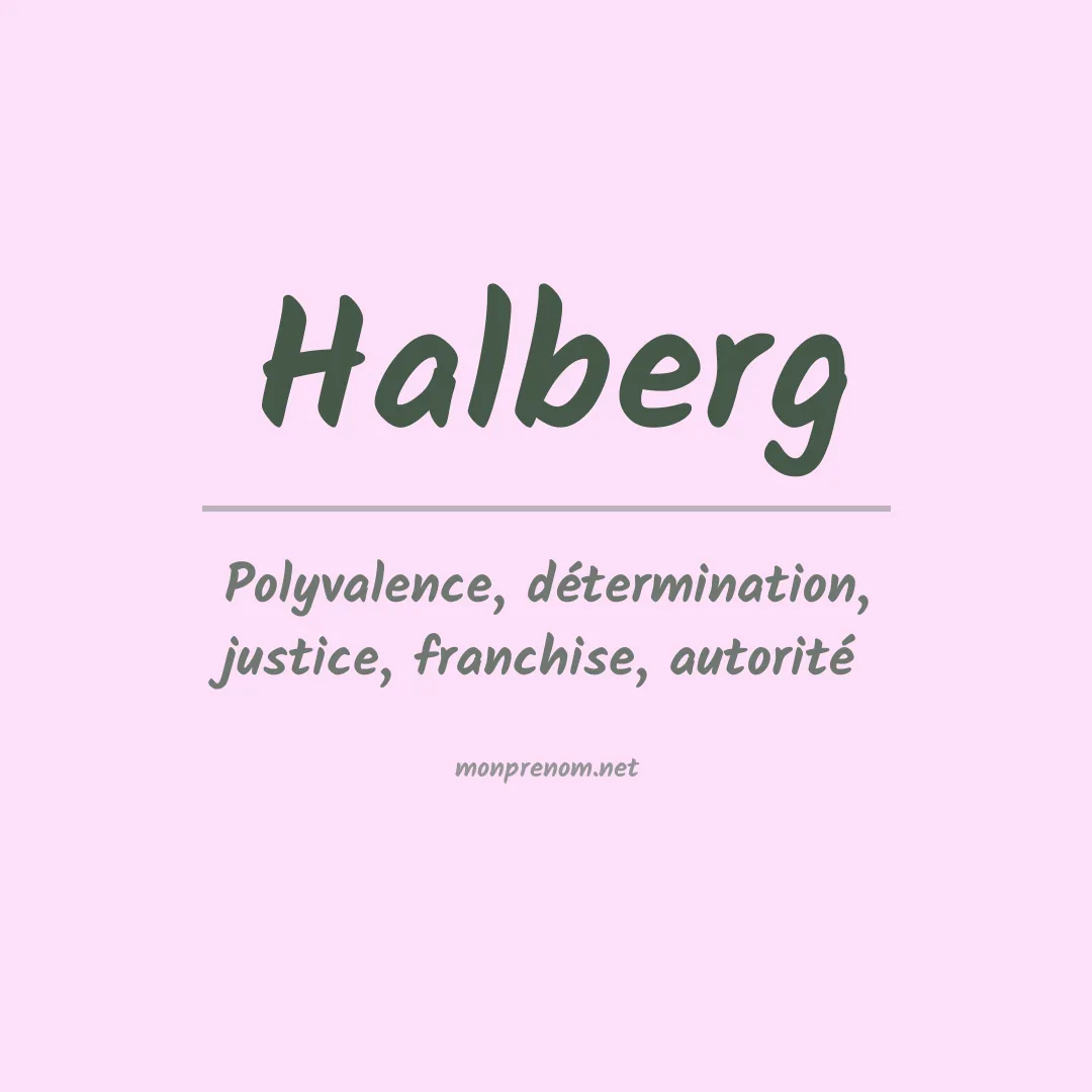 Prénom Halberg