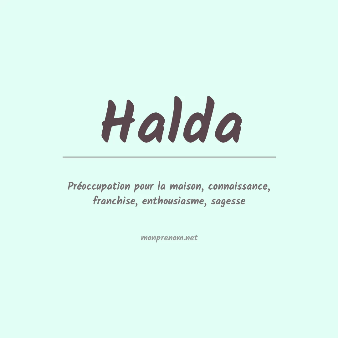 Prénom Halda