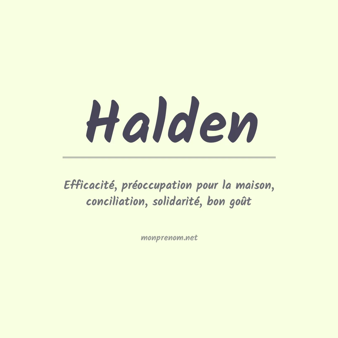 Prénom Halden