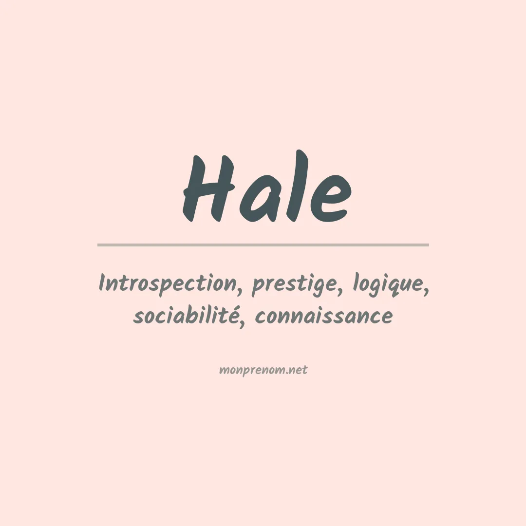 Prénom Hale