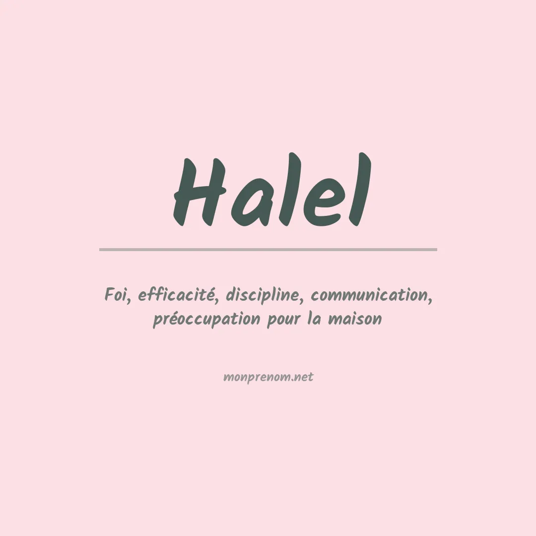 Prénom Halel