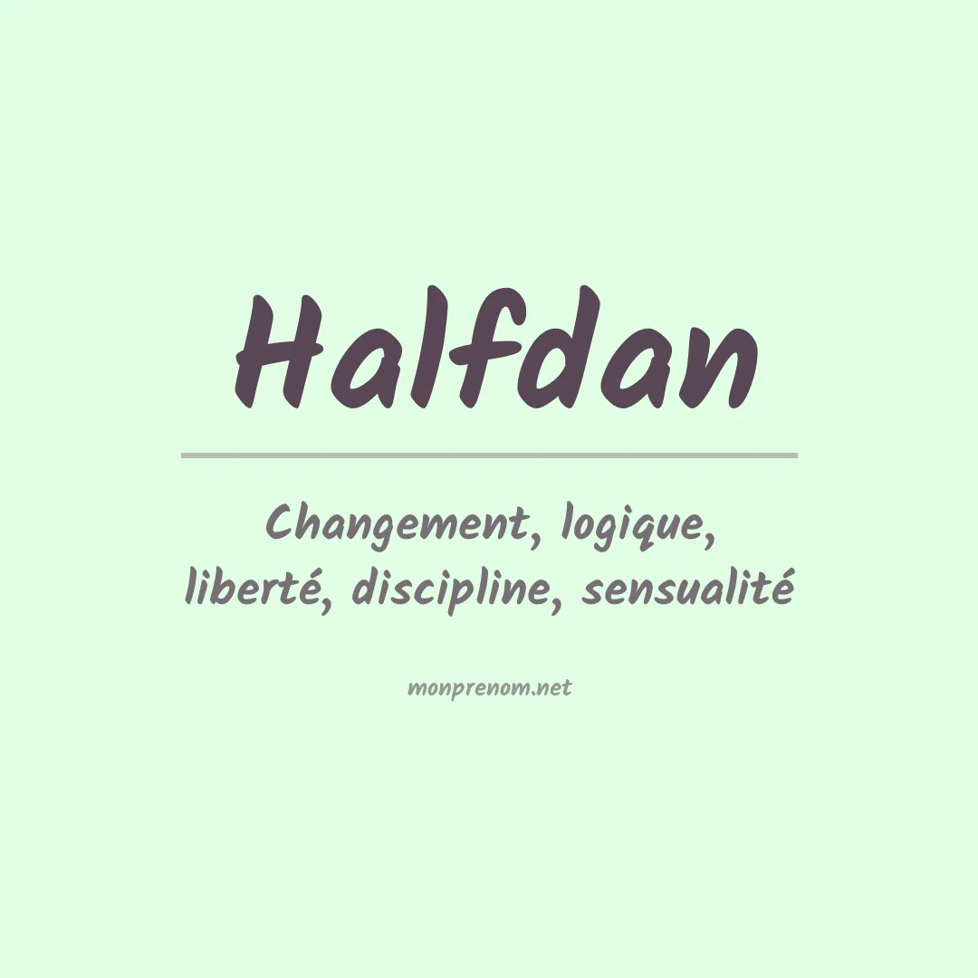 Signification du prénom Halfdan