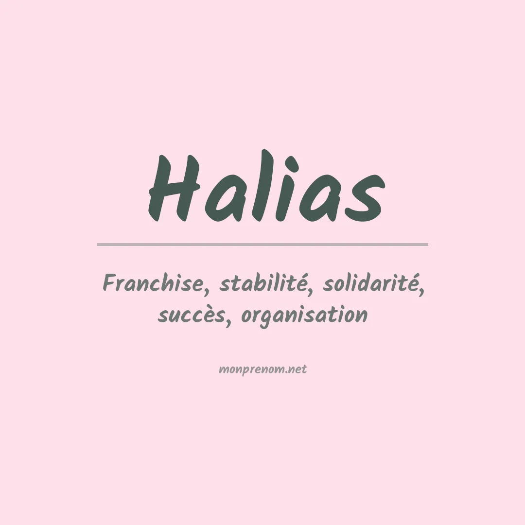 Prénom Halias