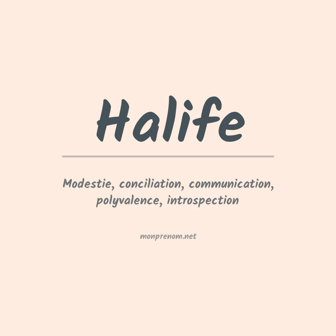 Prénom Halife