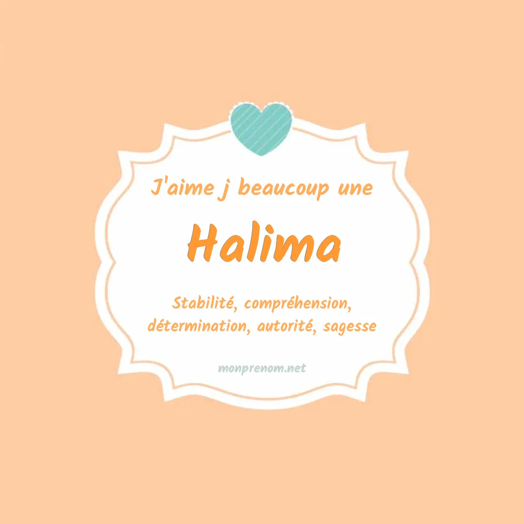 J'aime beaucoup Halima