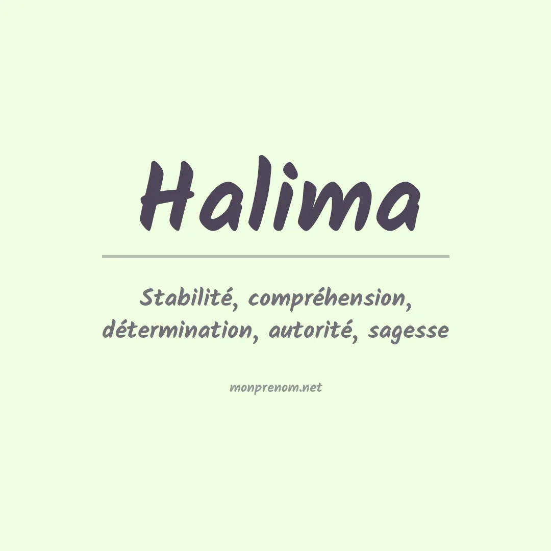 Prénom Halima