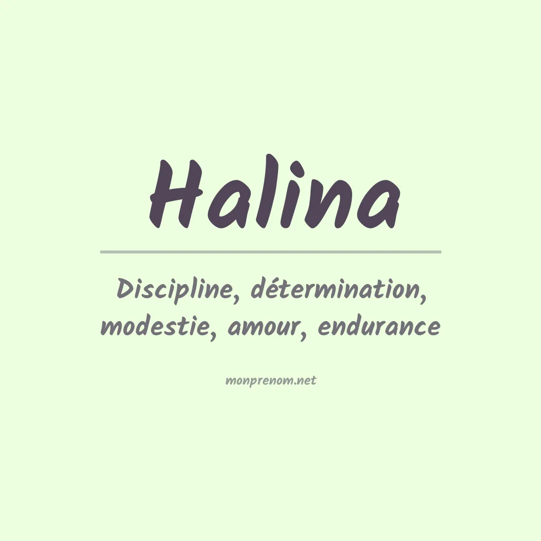 Prénom Halina