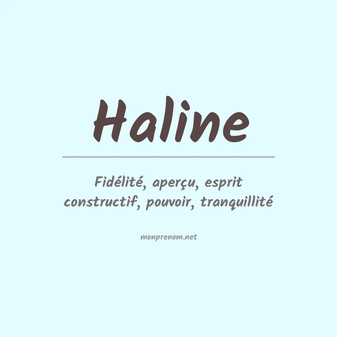 Prénom Haline