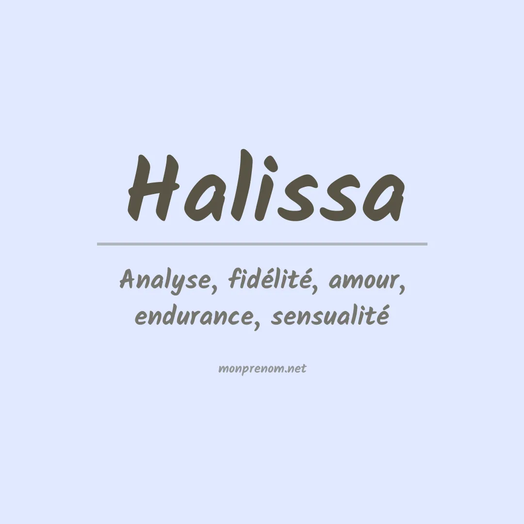 Prénom Halissa