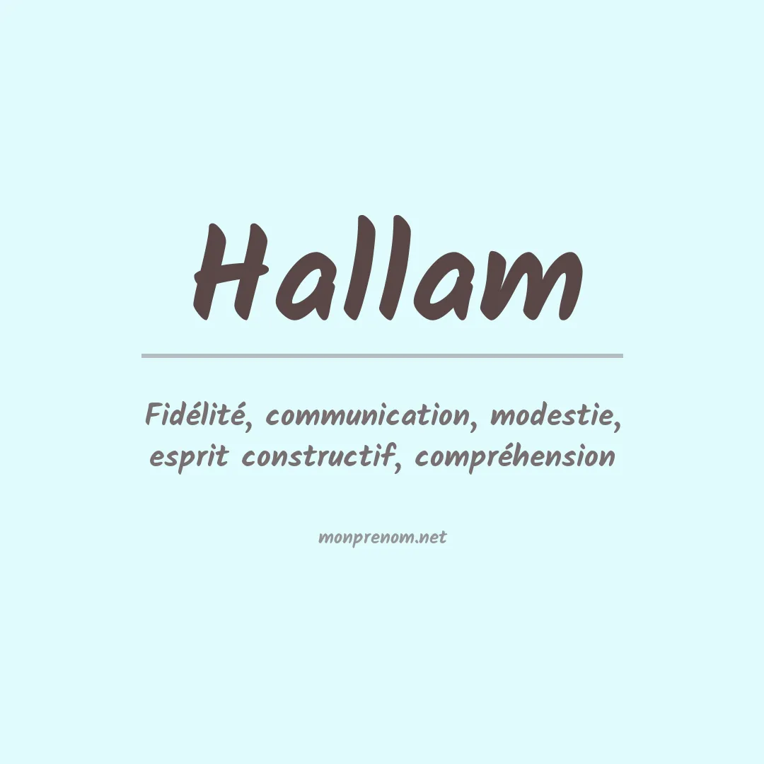 Prénom Hallam