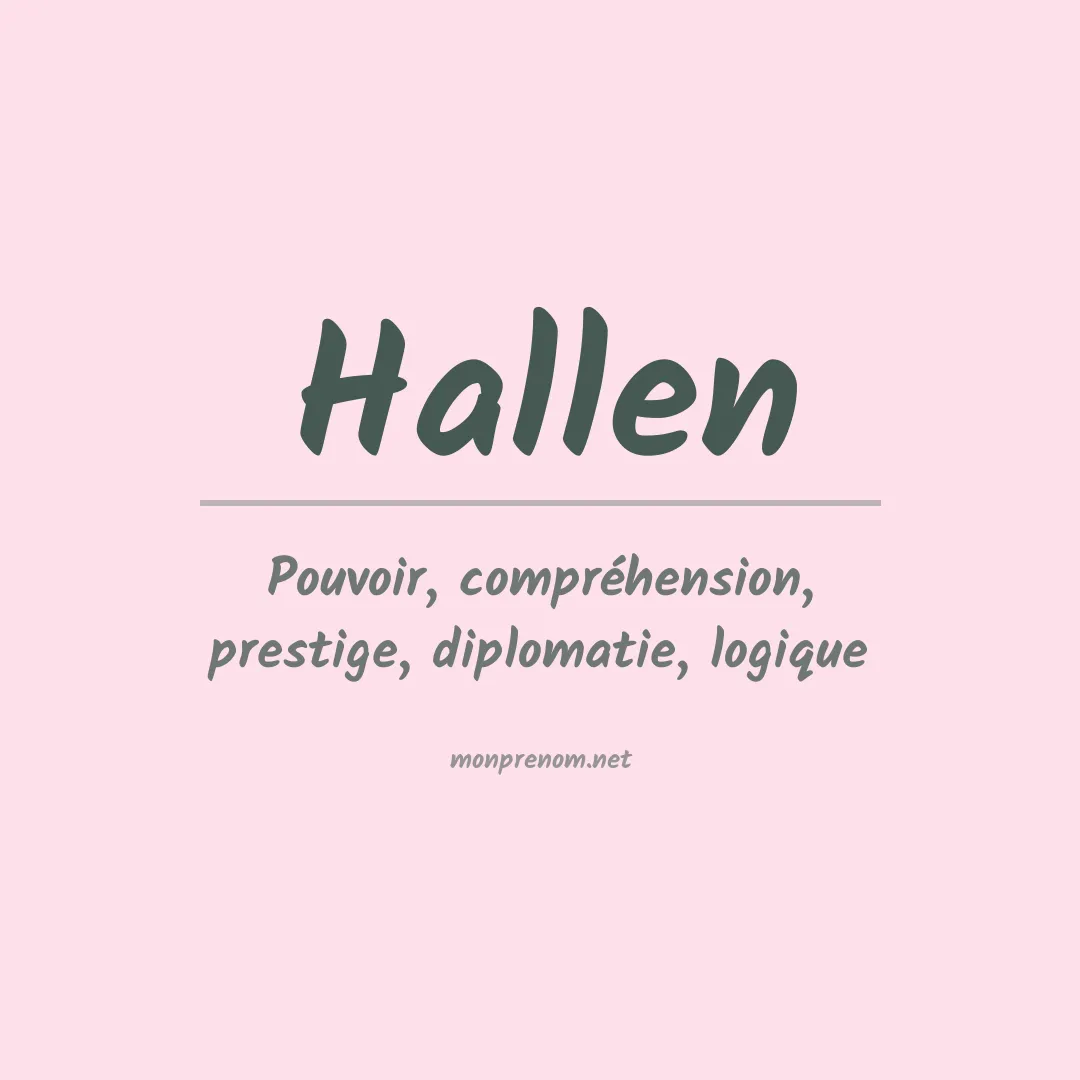 Prénom Hallen