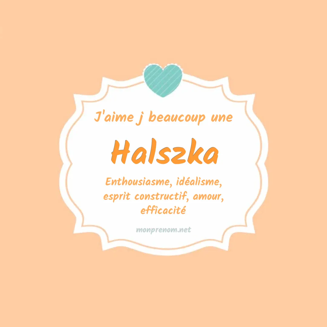 J'aime beaucoup Halszka