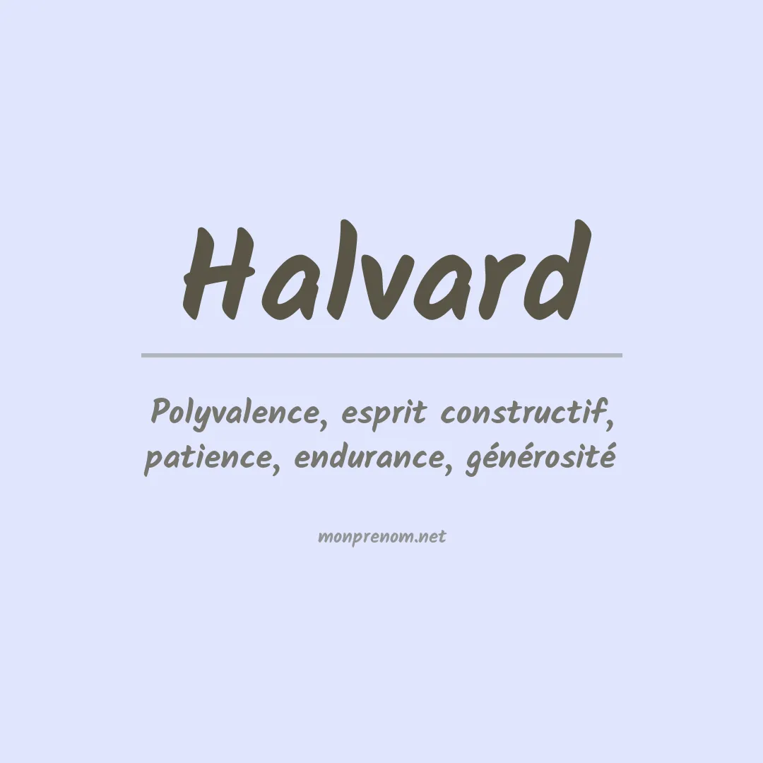 Signification du prénom Halvard