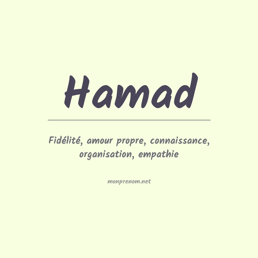 Prénom Hamad