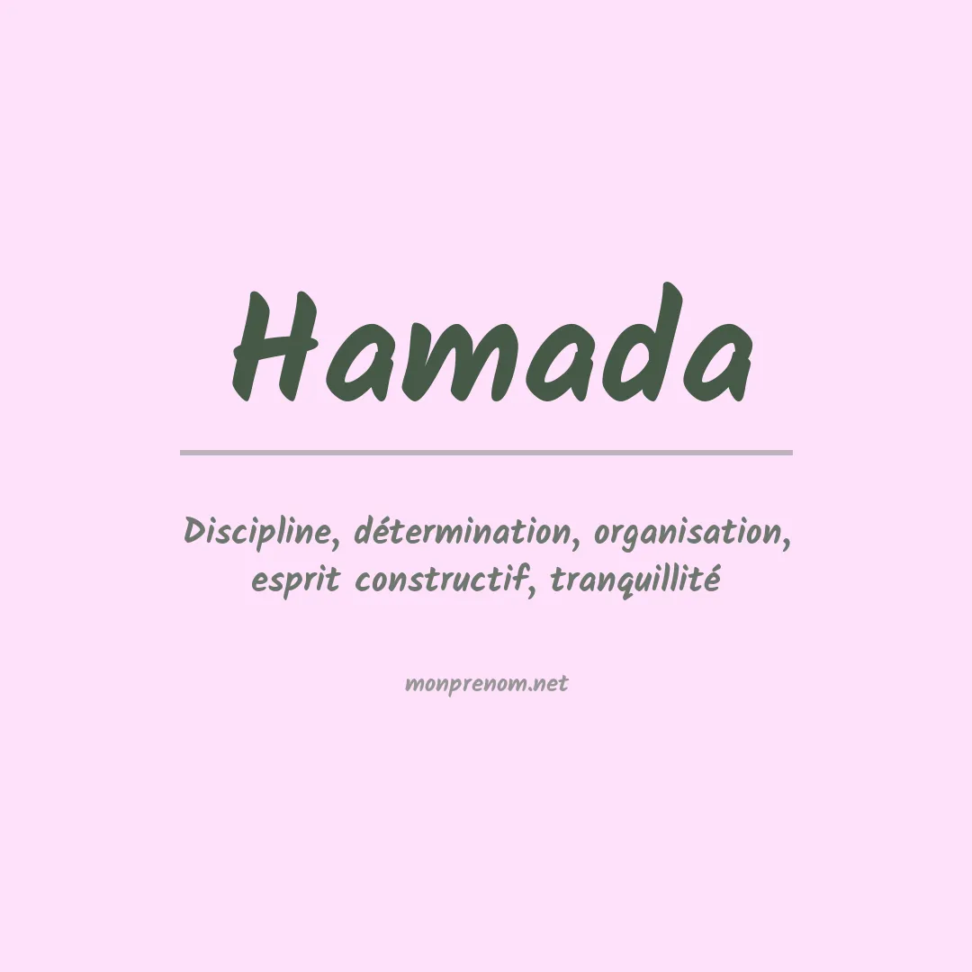 Prénom Hamada