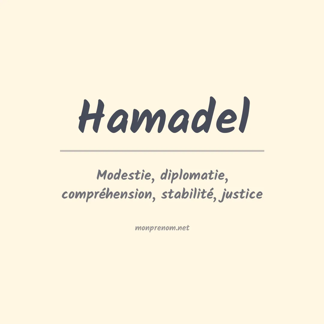 Prénom Hamadel