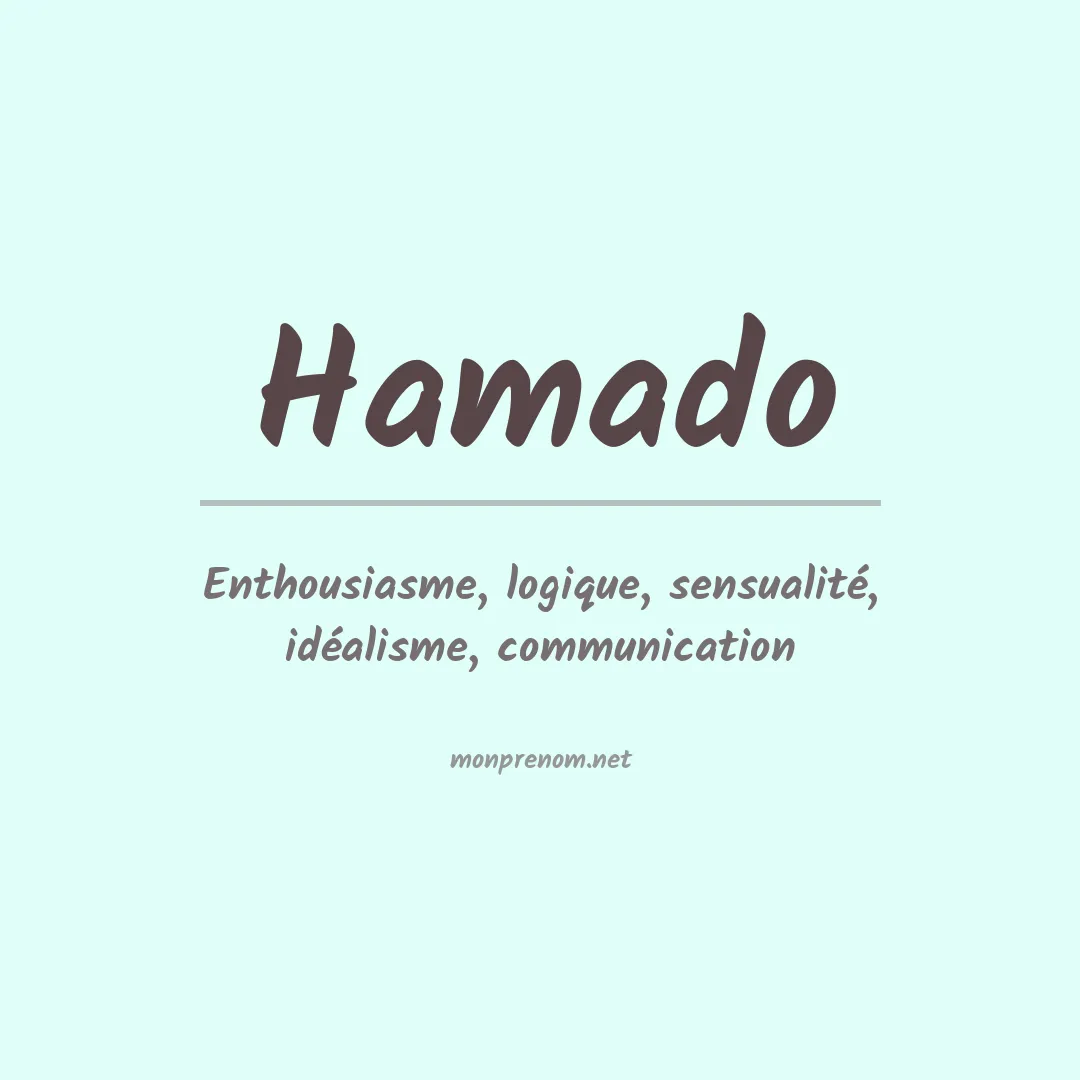 Signification du prénom Hamado