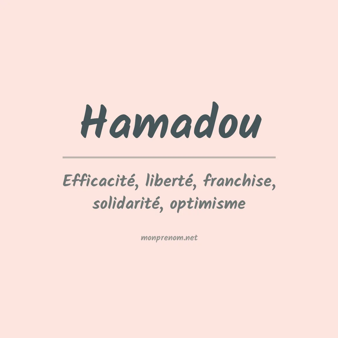 Prénom Hamadou
