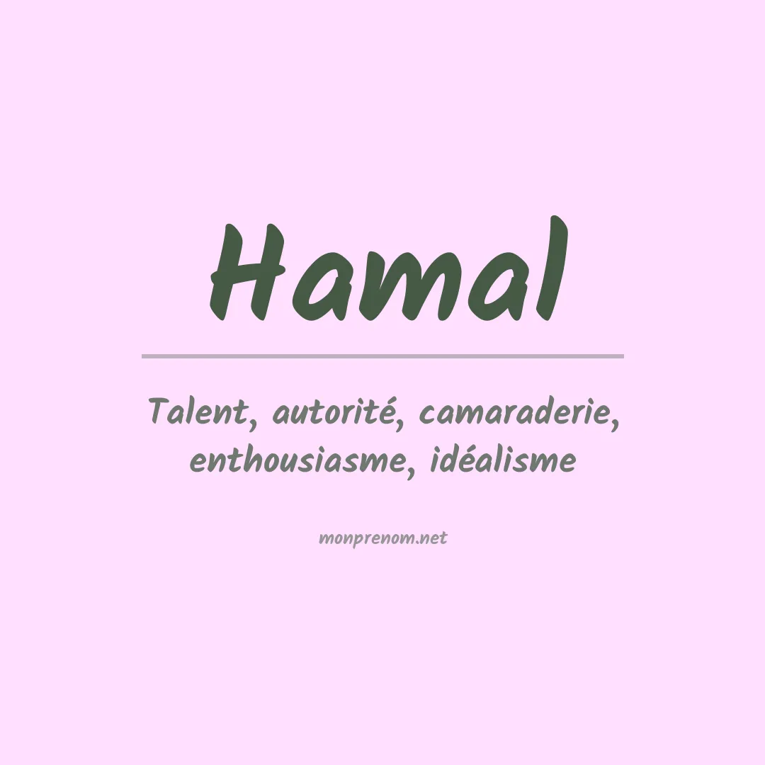 Signification du prénom Hamal