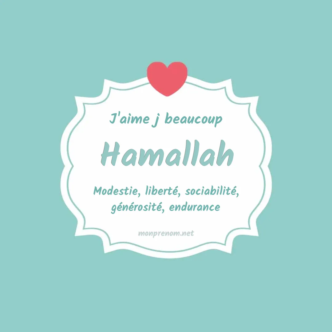 J'aime beaucoup Hamallah