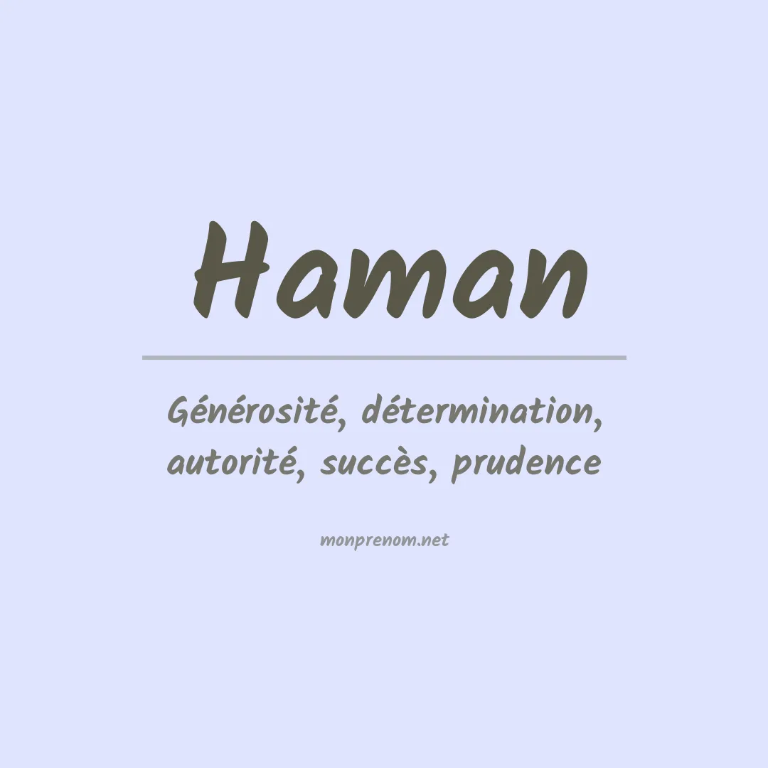 Prénom Haman