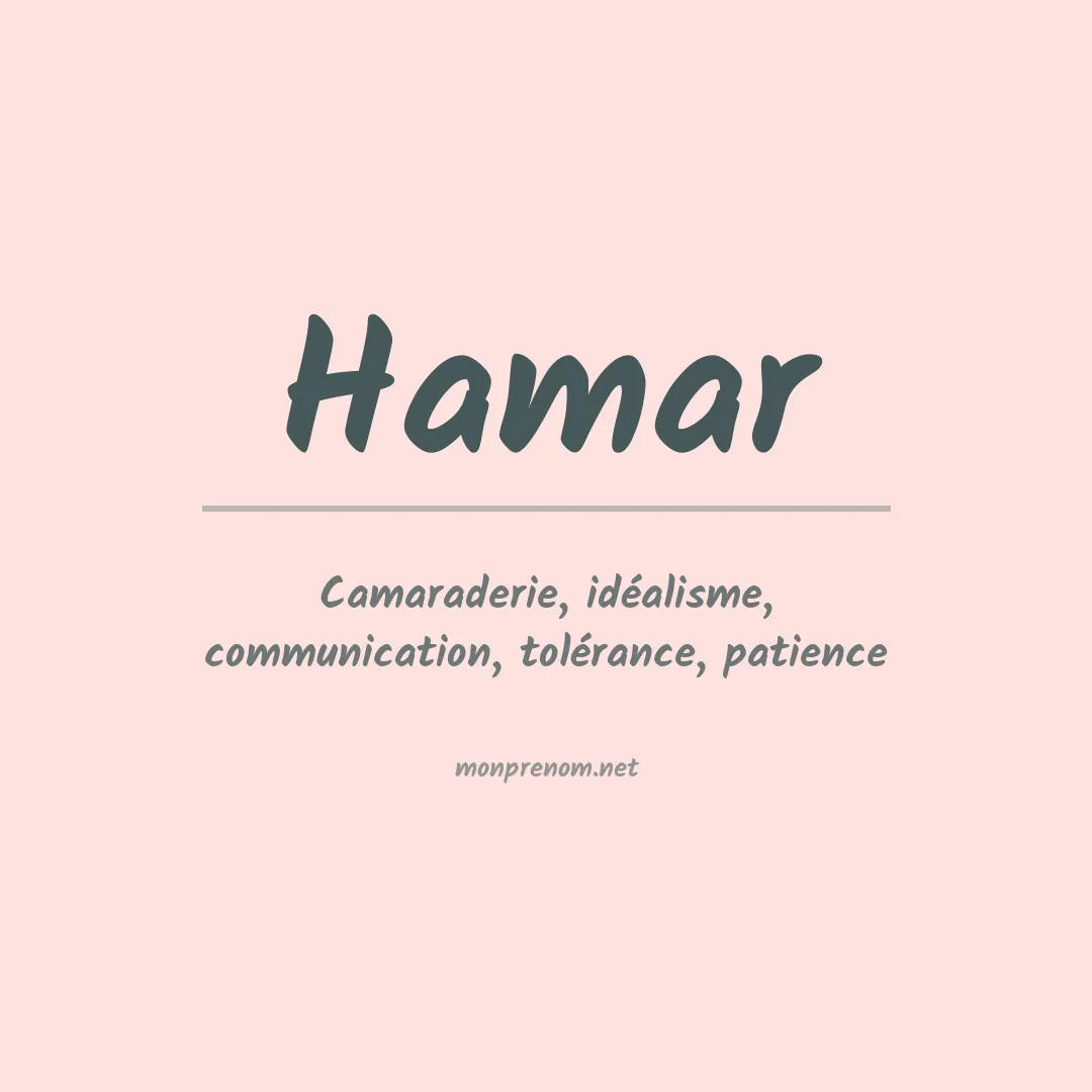 Prénom Hamar