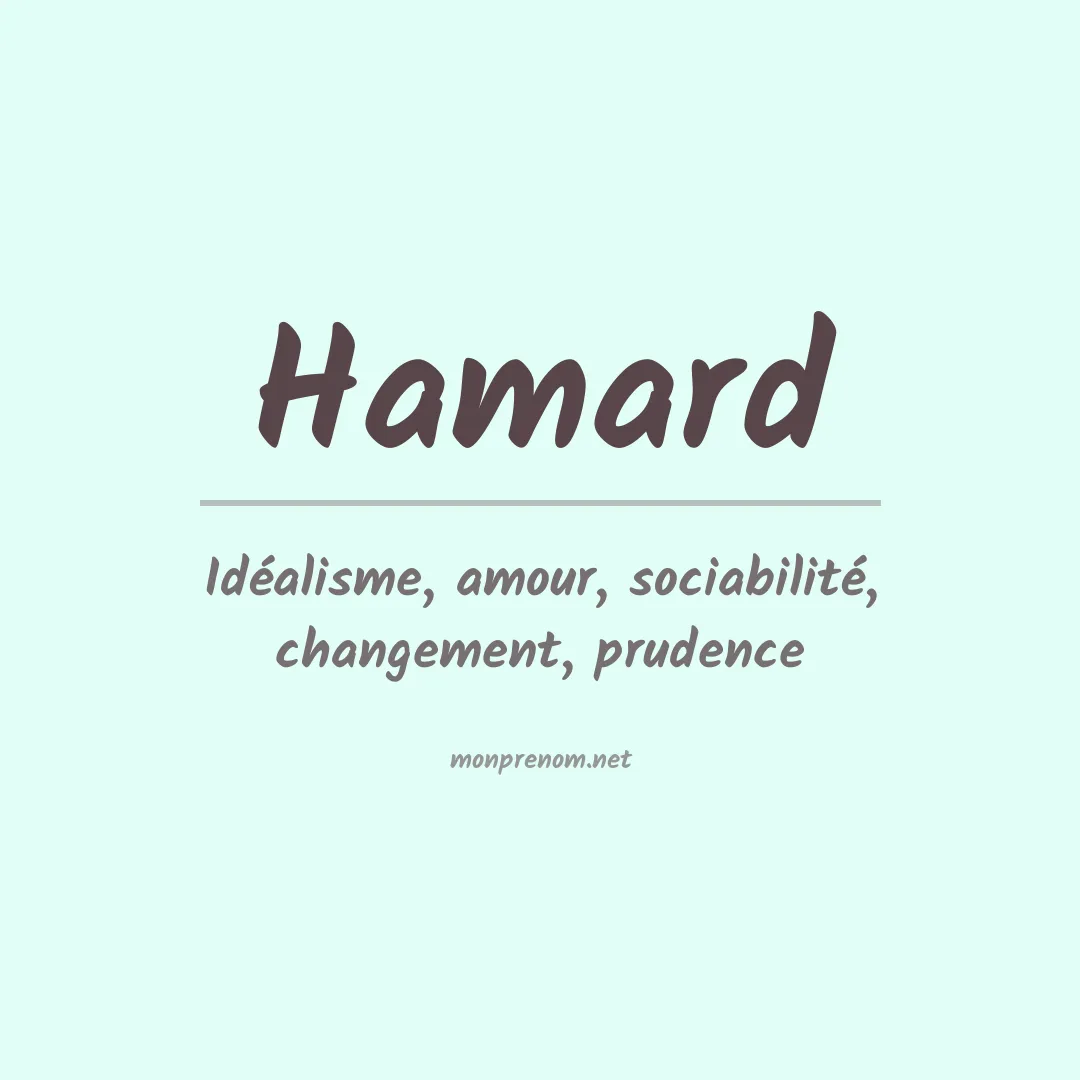 Signification du prénom Hamard