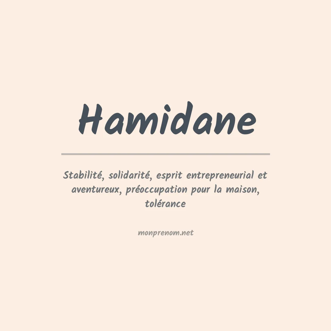 Prénom Hamidane