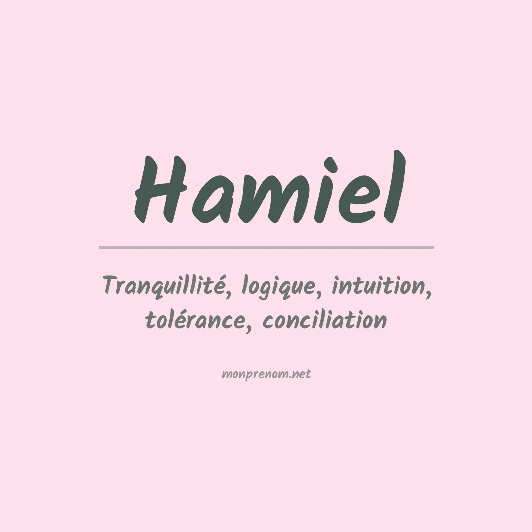 Prénom Hamiel