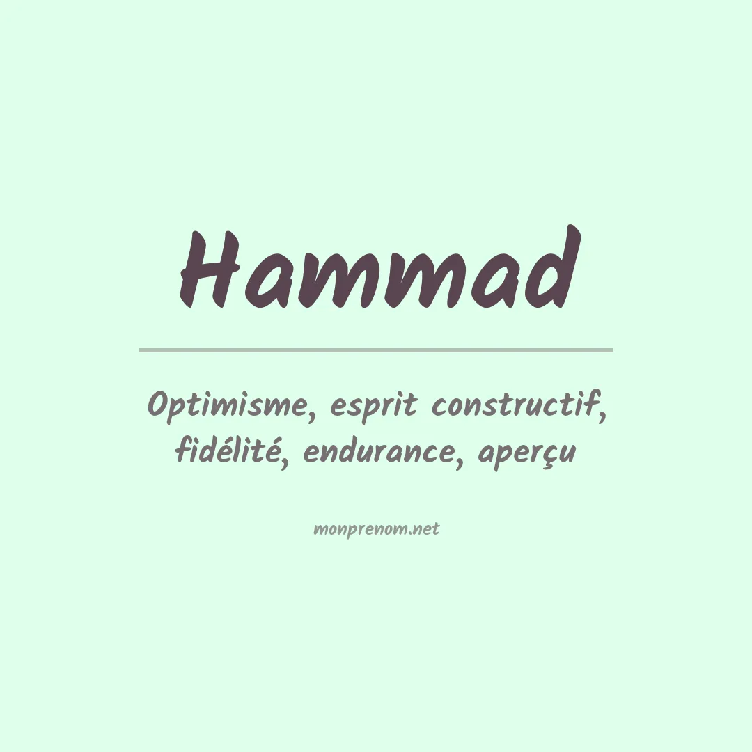 Prénom Hammad