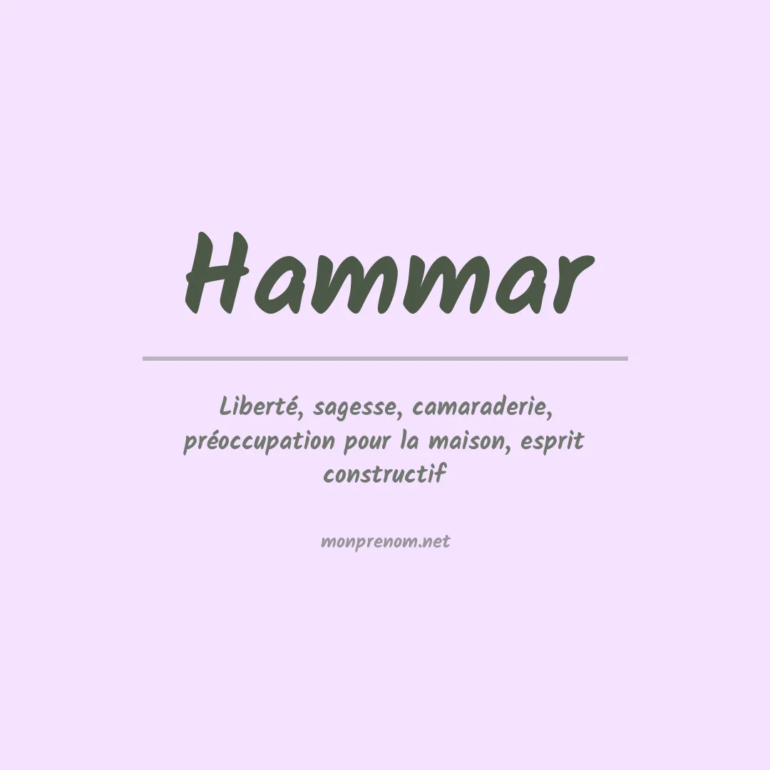 Prénom Hammar