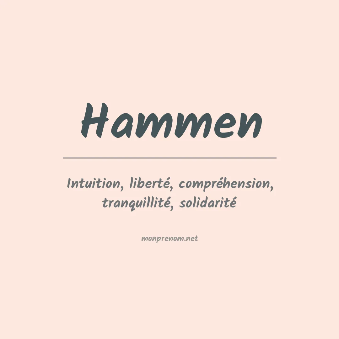 Prénom Hammen