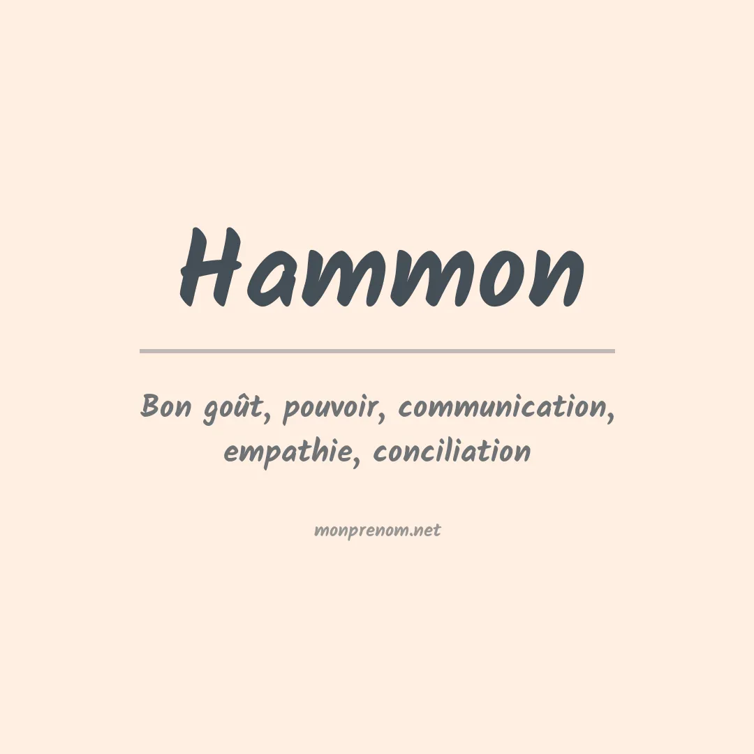 Prénom Hammon
