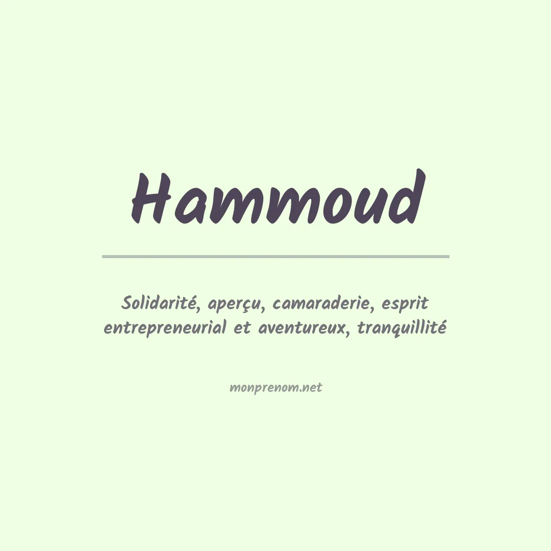 Prénom Hammoud