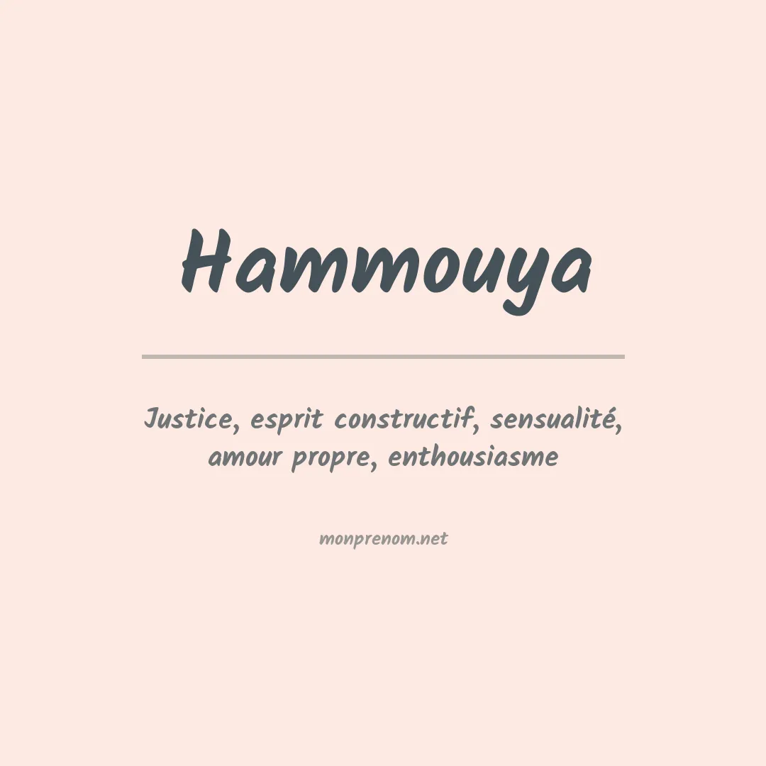 Prénom Hammouya