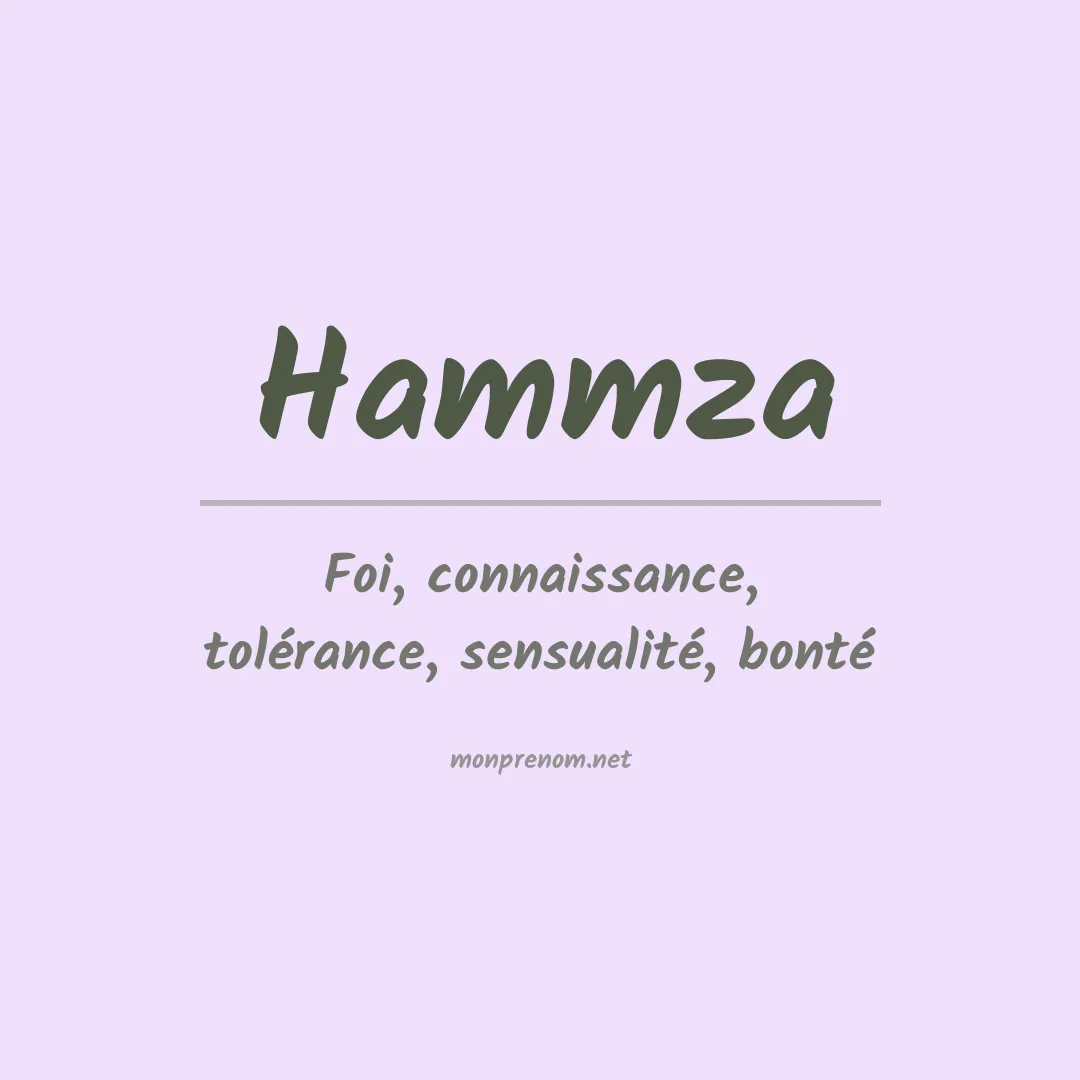 Signification du prénom Hammza