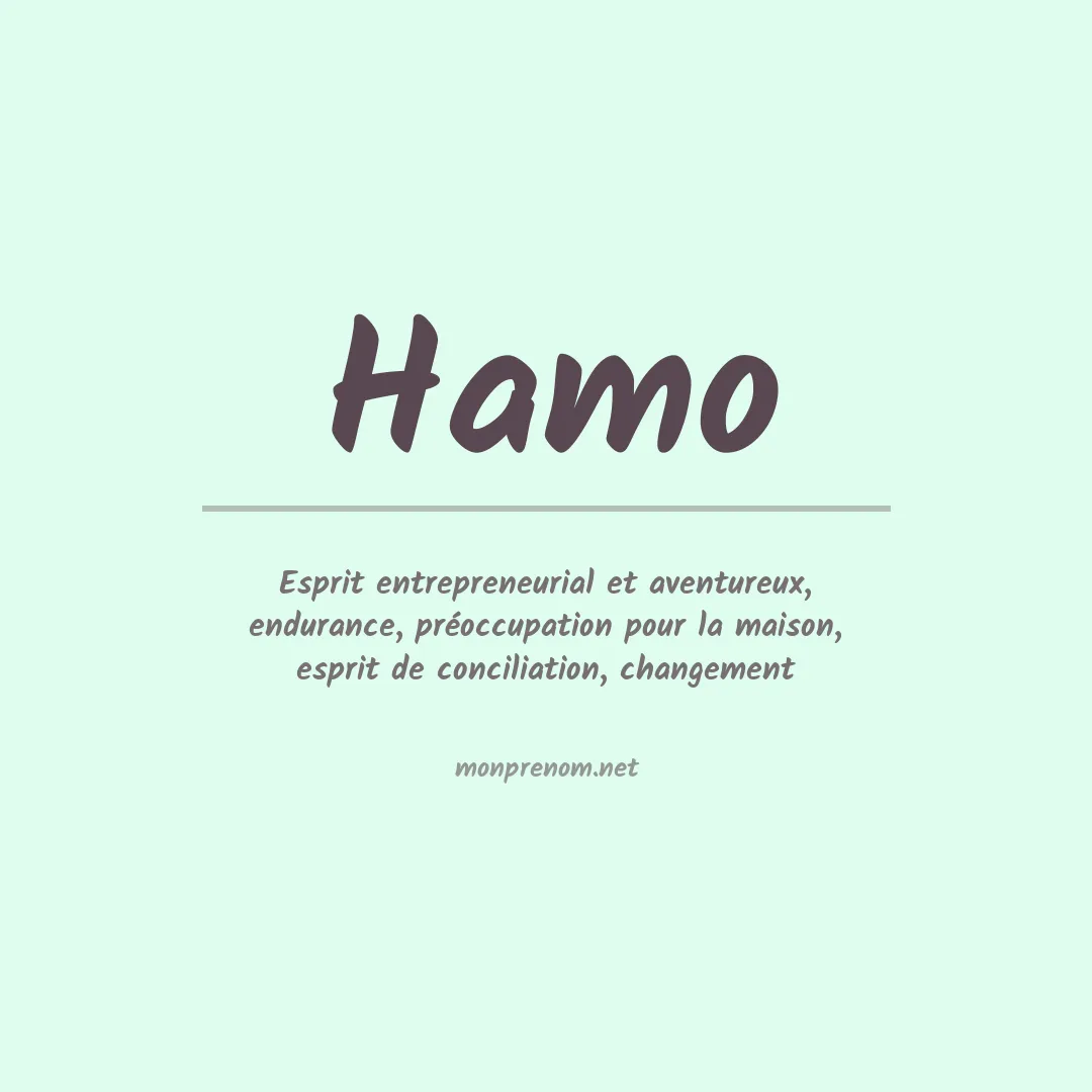Signification du prénom Hamo