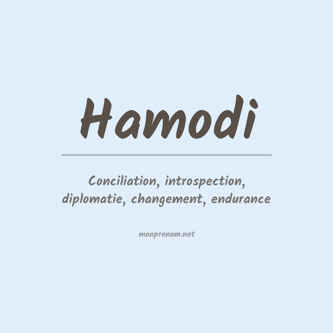 Signification du prénom Hamodi