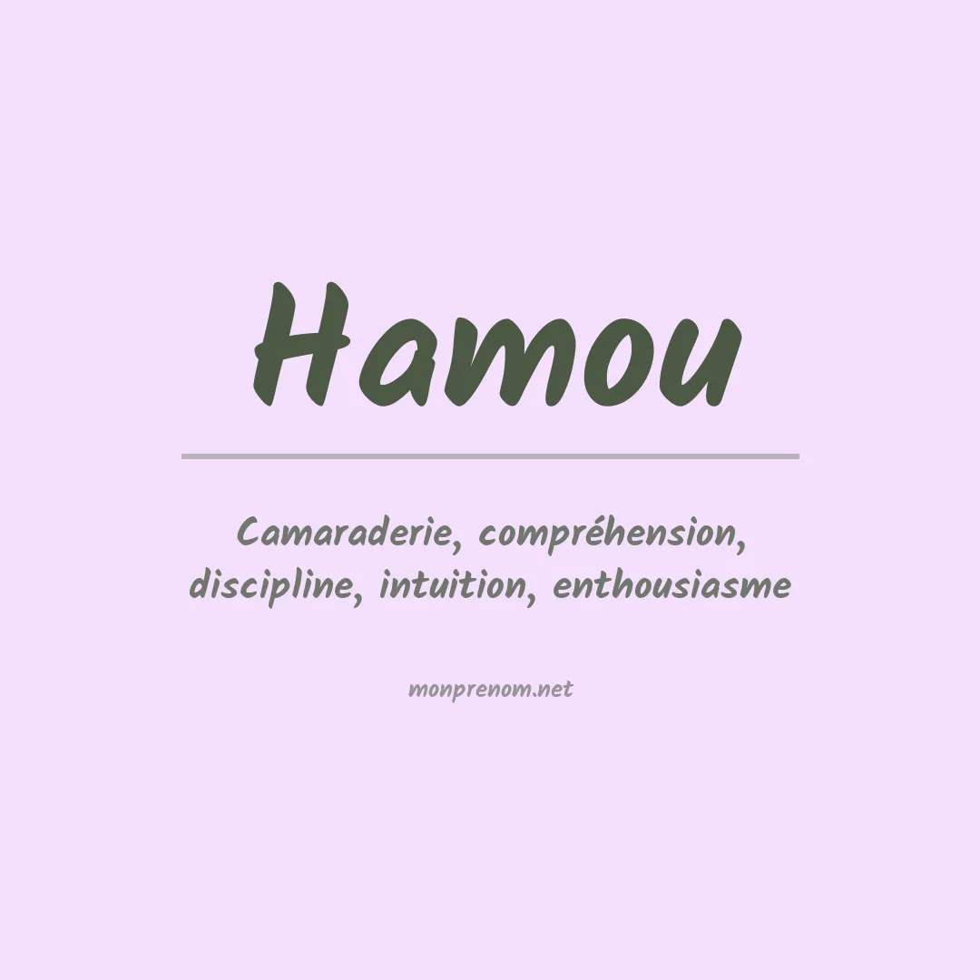 Prénom Hamou