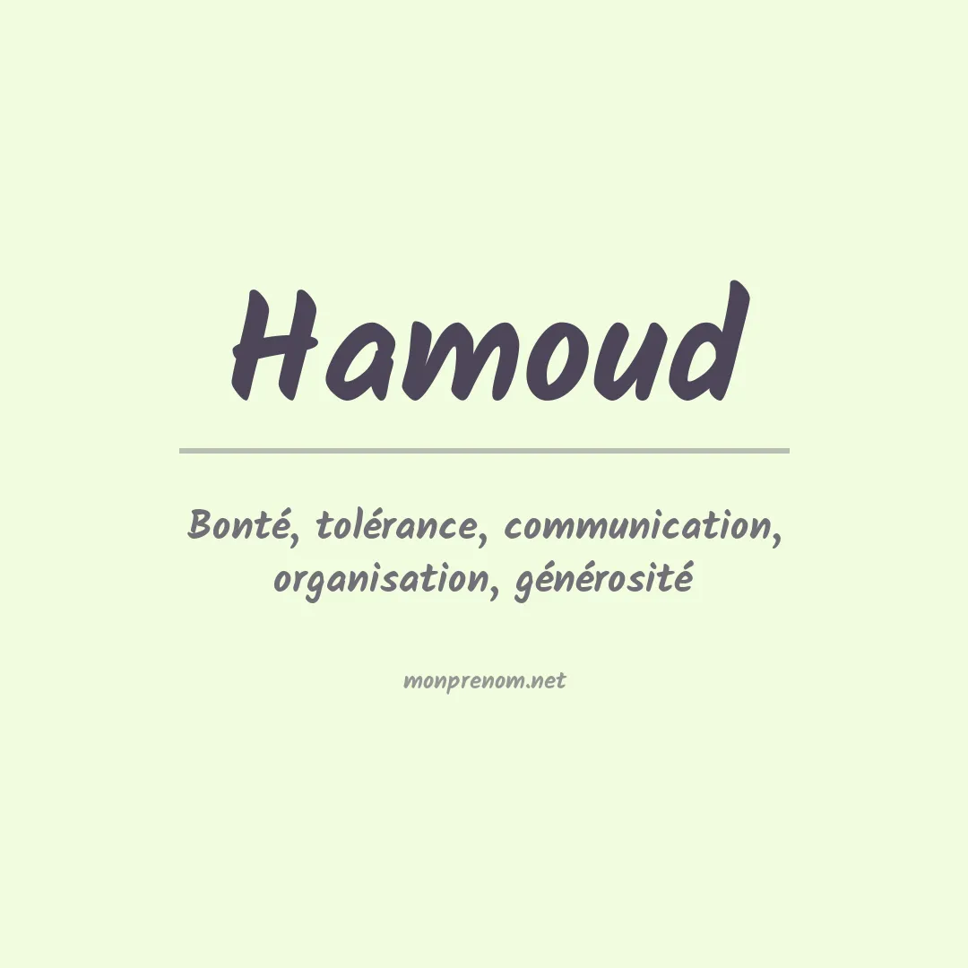 Signification du prénom Hamoud