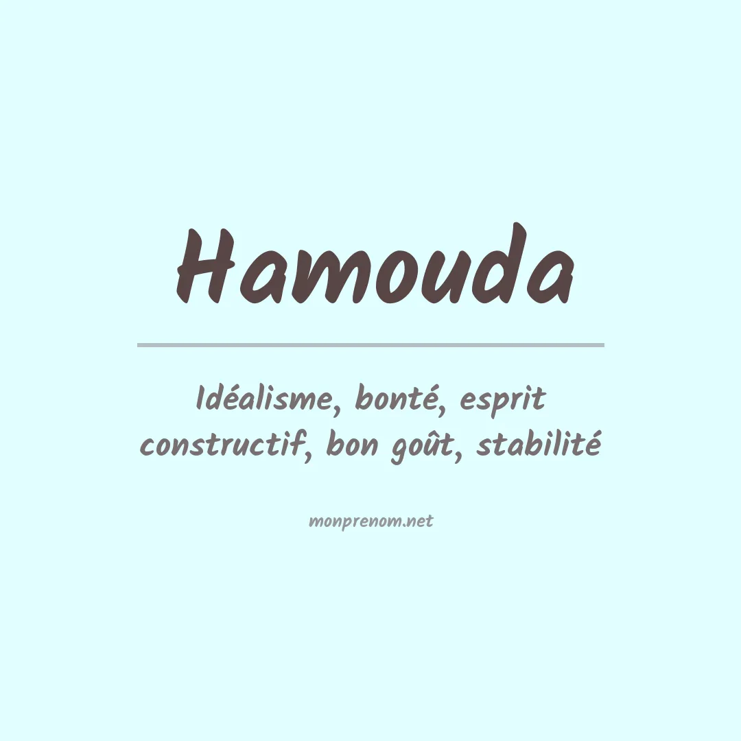 Signification du prénom Hamouda