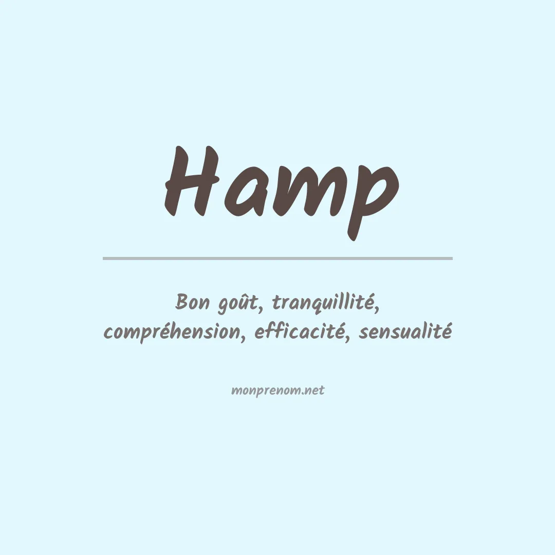 Prénom Hamp