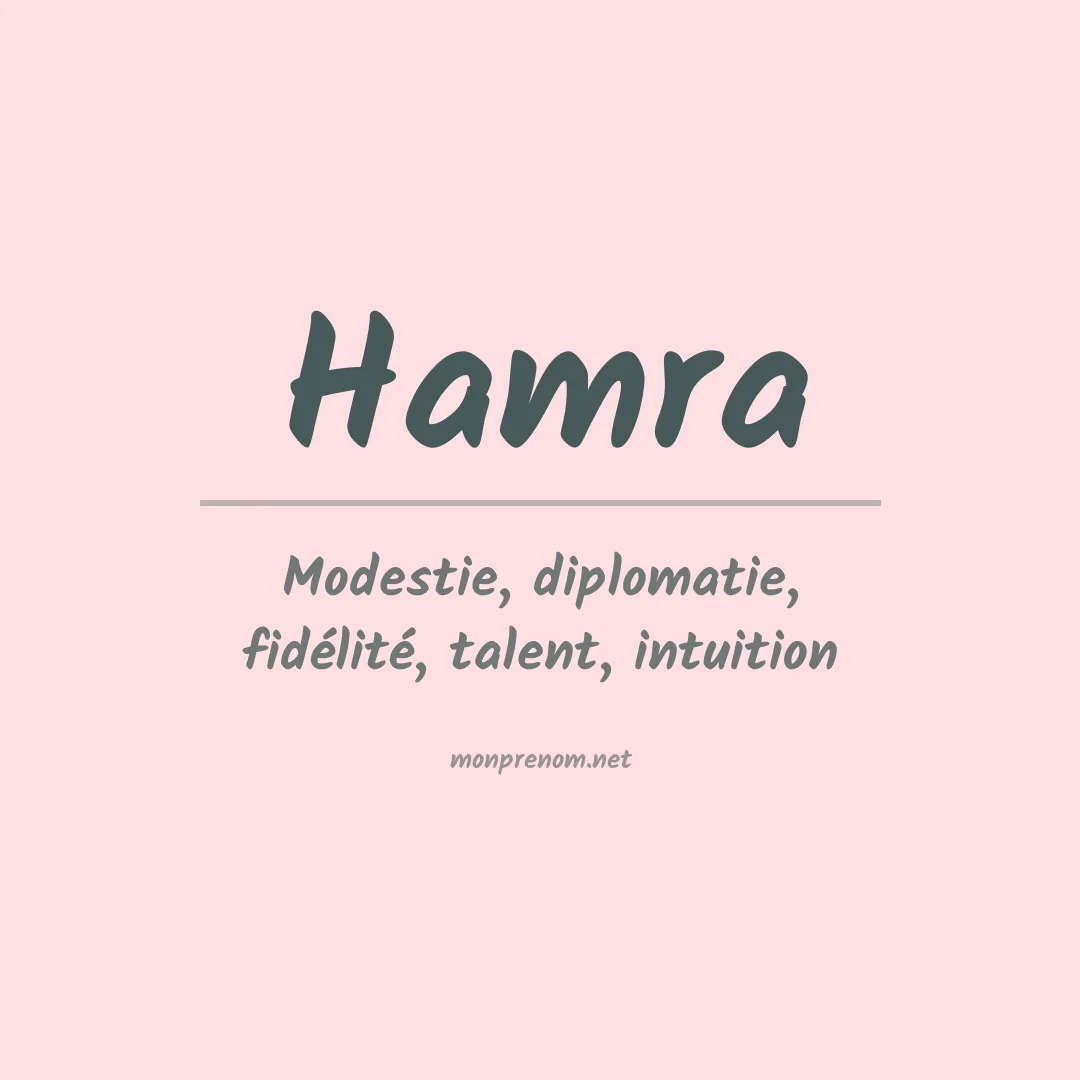 Prénom Hamra