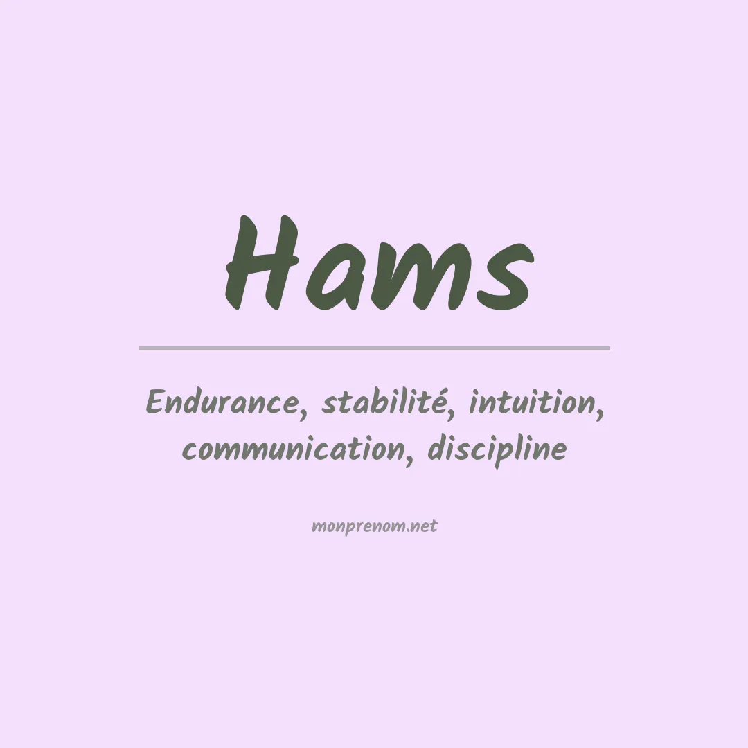 Prénom Hams