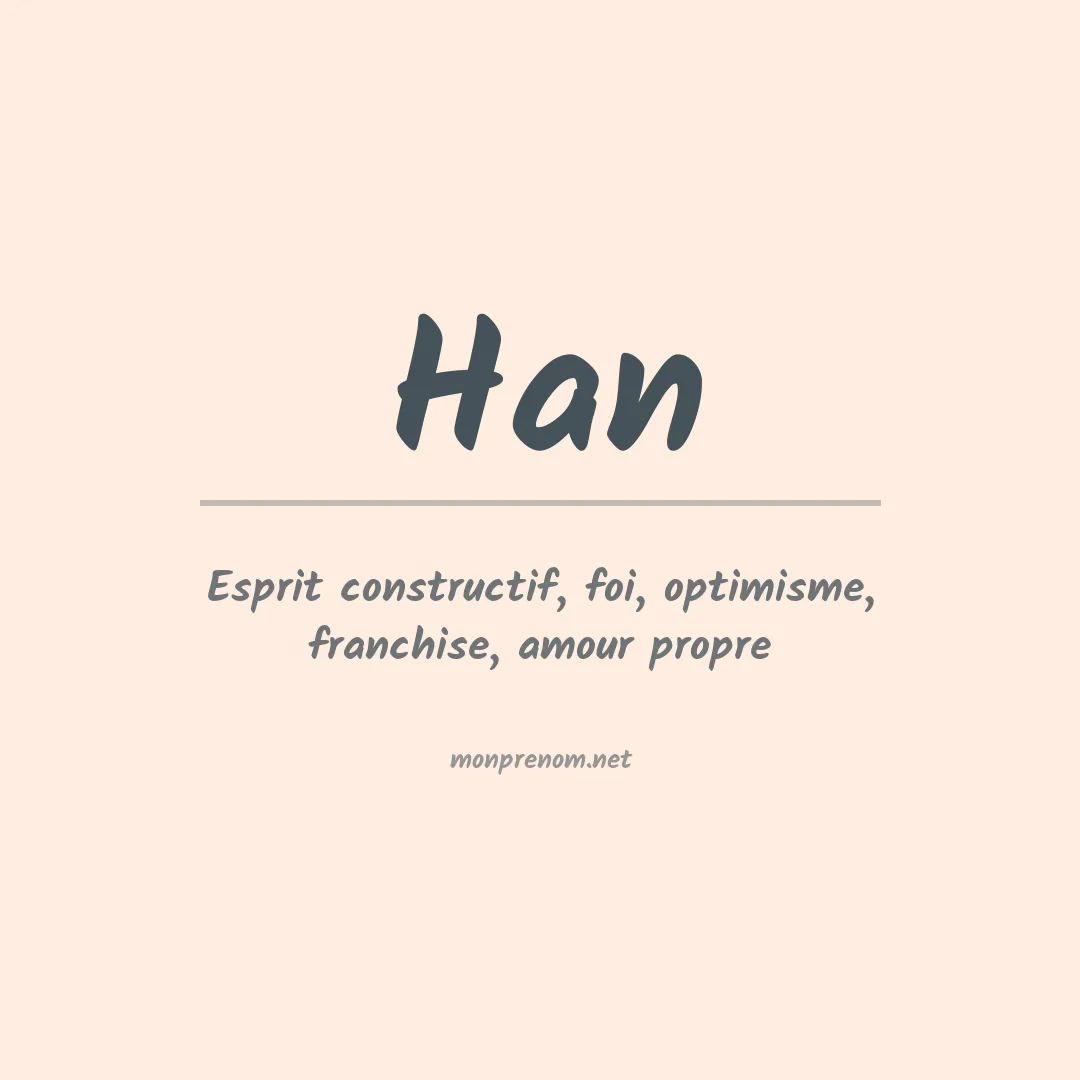 Prénom Han
