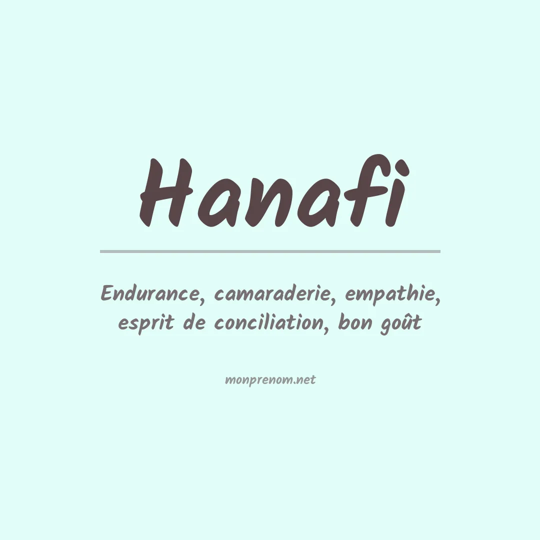 Prénom Hanafi