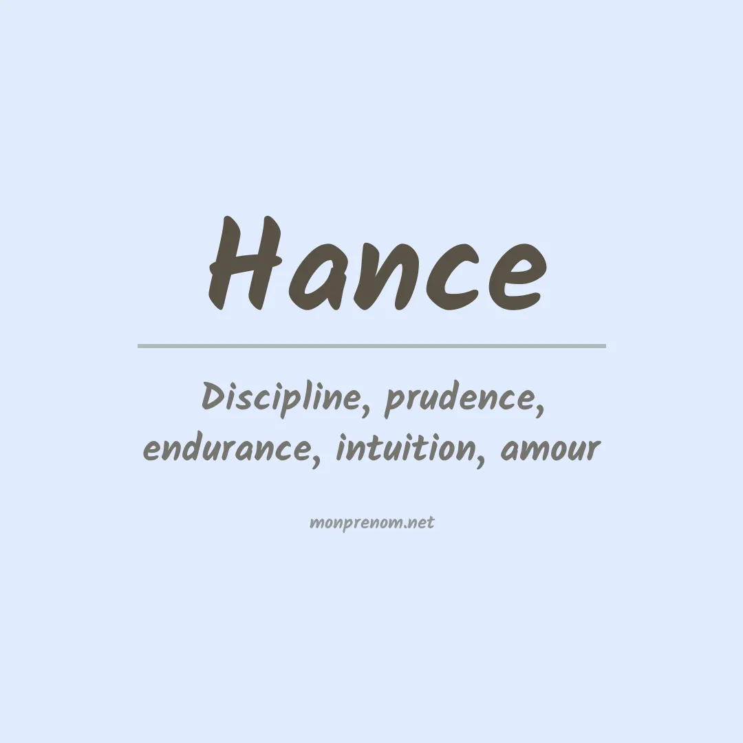 Prénom Hance