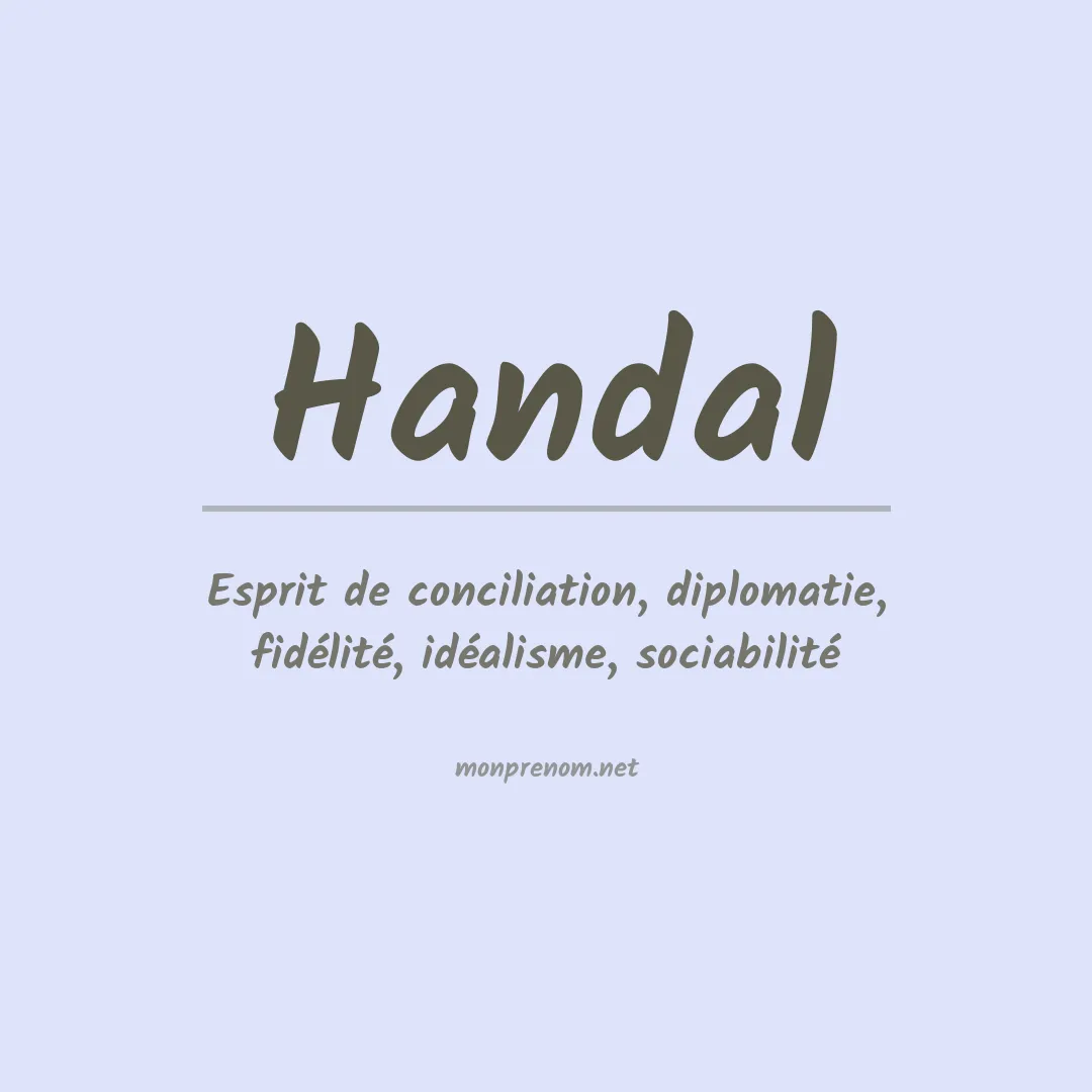 Prénom Handal