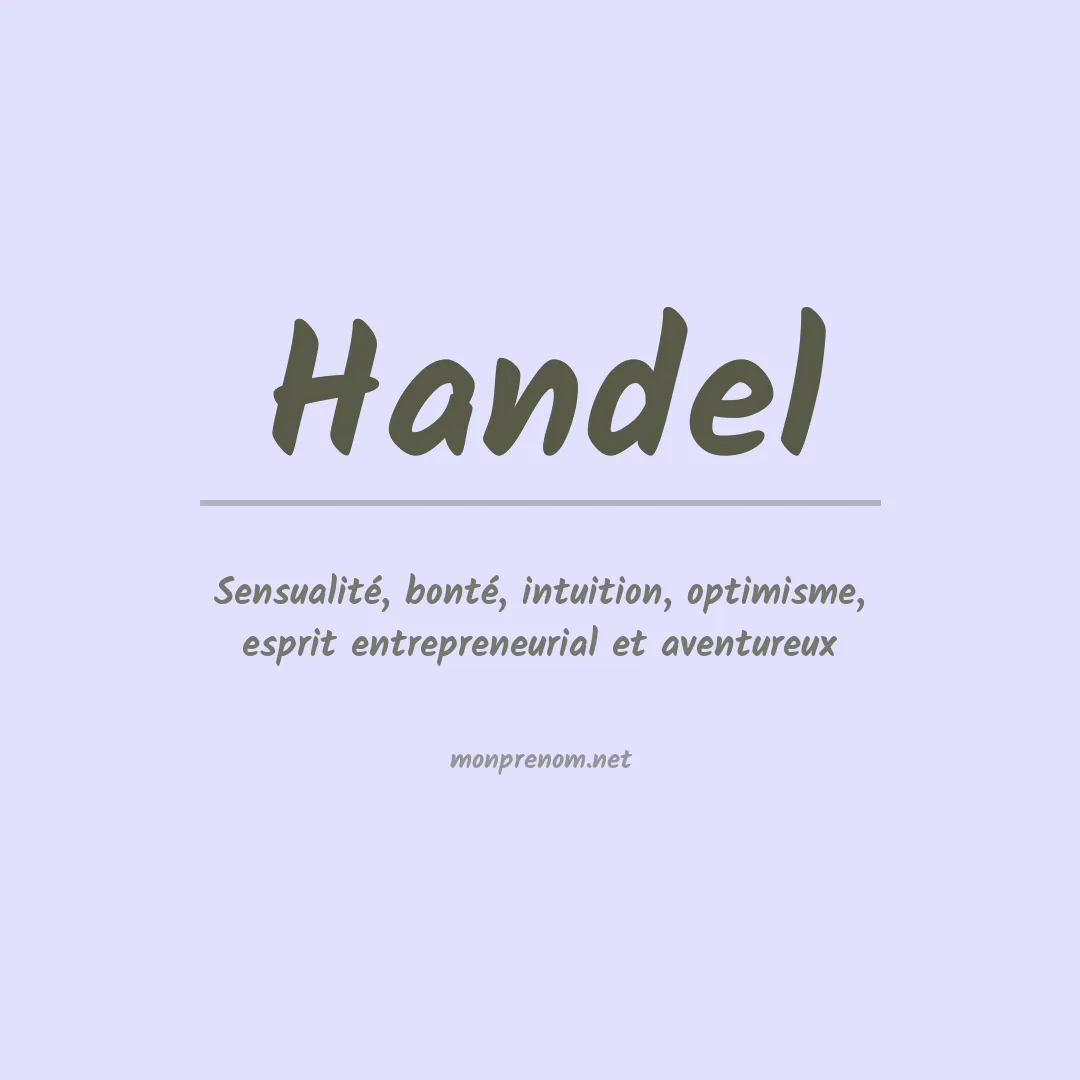 Prénom Handel